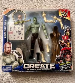 WWE UNDERTAKER CREATE A SUPERSTAR ZOMBIE SET Wrestling Figure Mattel 2015