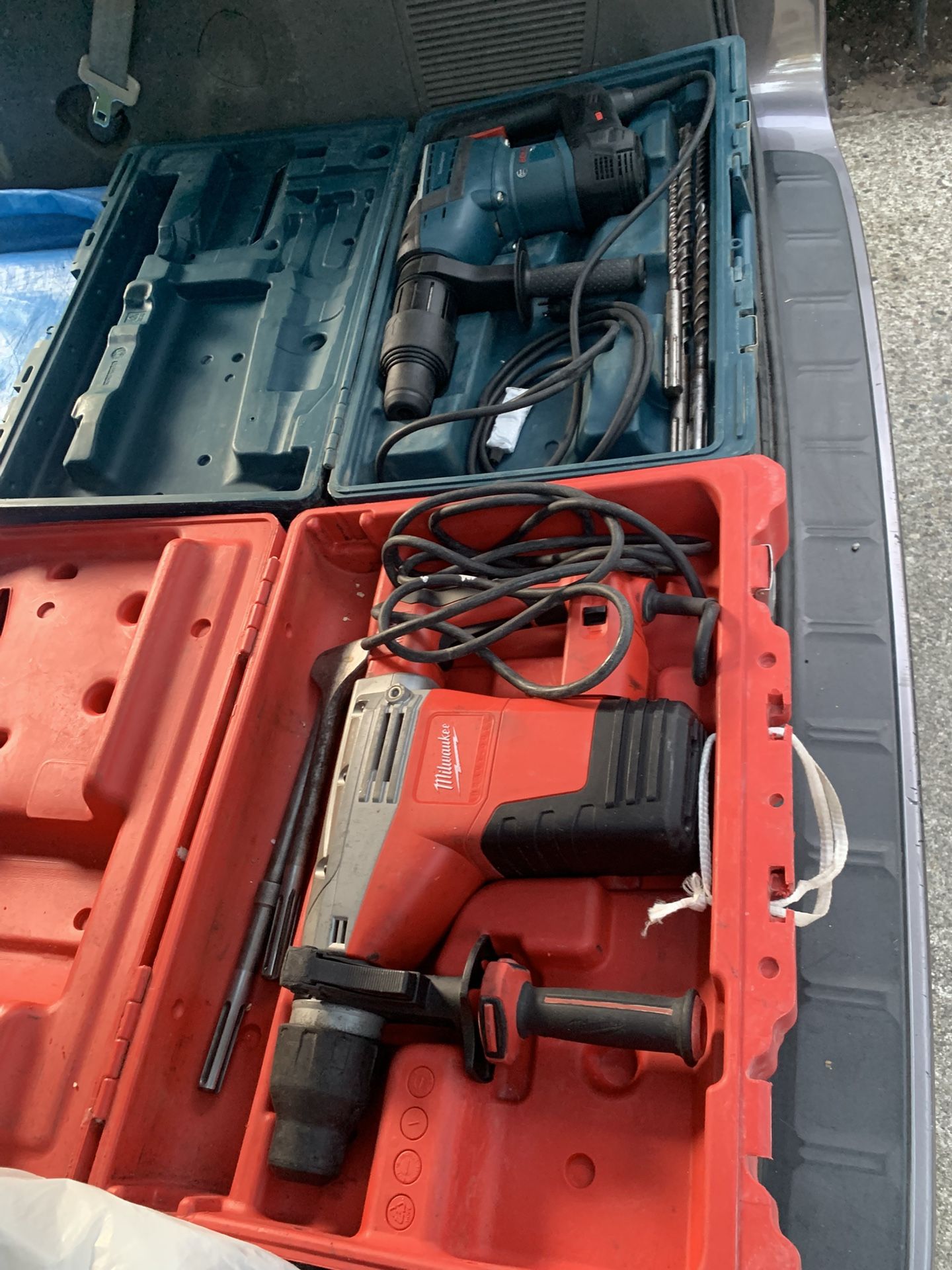 Milwaukee And Bosh Rotary Hammers GOOD CONDITION
