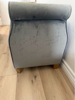 Tommy velvet grey bench