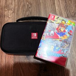 Super Mario Odyssey (Switch) + Black Travel Case Combo