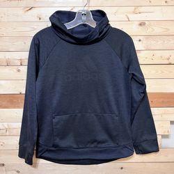 Adidas Dark Gray Hoodie Pullover Activewear Jacket kids size XL (16)