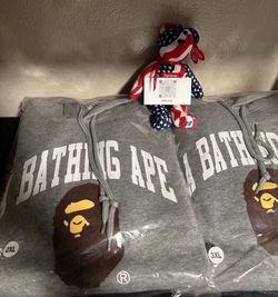 Bape Hoodie Grey “A Bathing Ape” From 2022