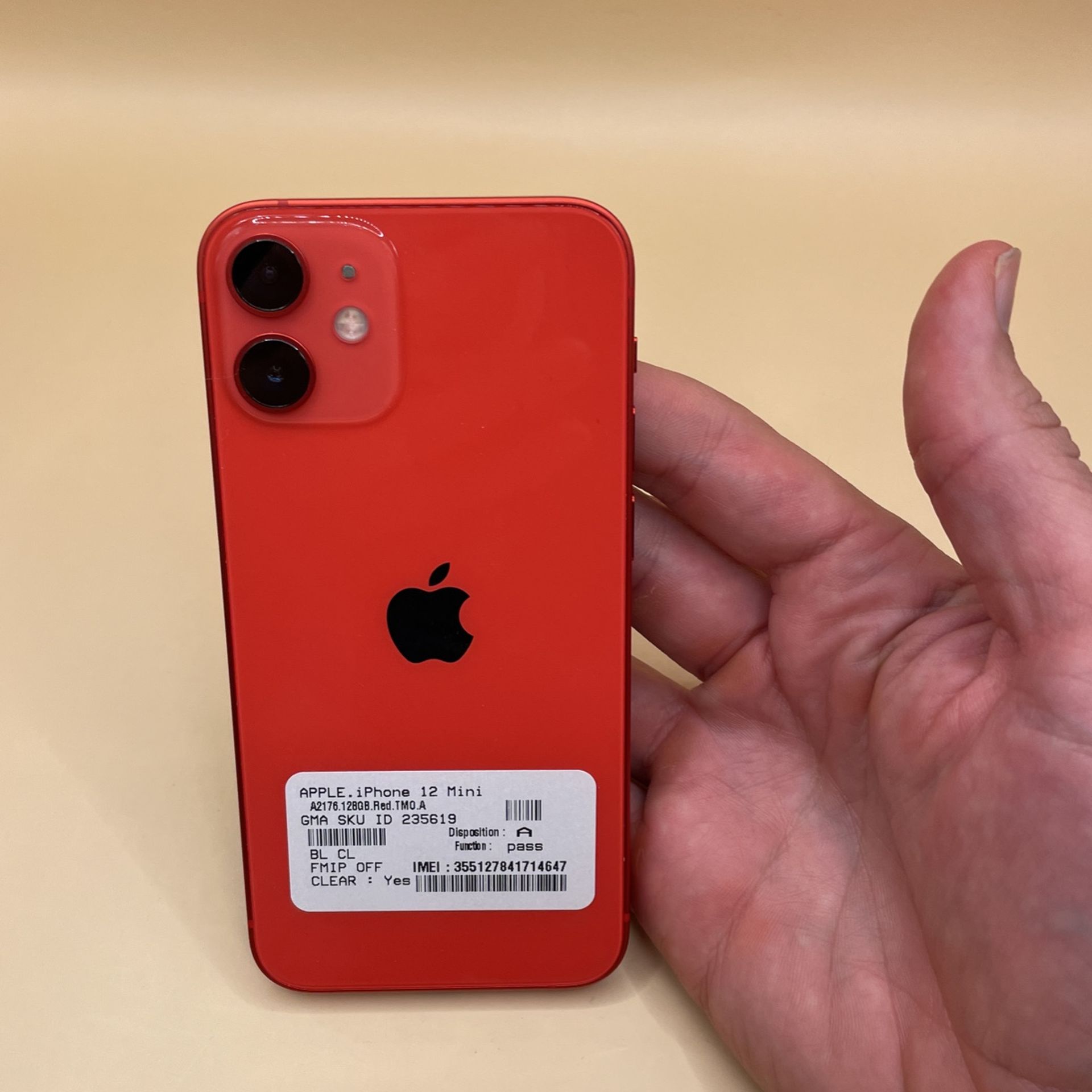 iPhone 12 Mini 128GB Red T mobile And Metro Pcs Mint Condition 