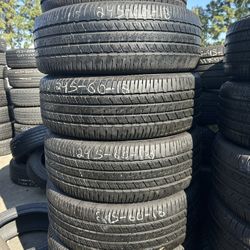 245/60/18 Used Tires Good Condition installed And Balanced 🛞❗️