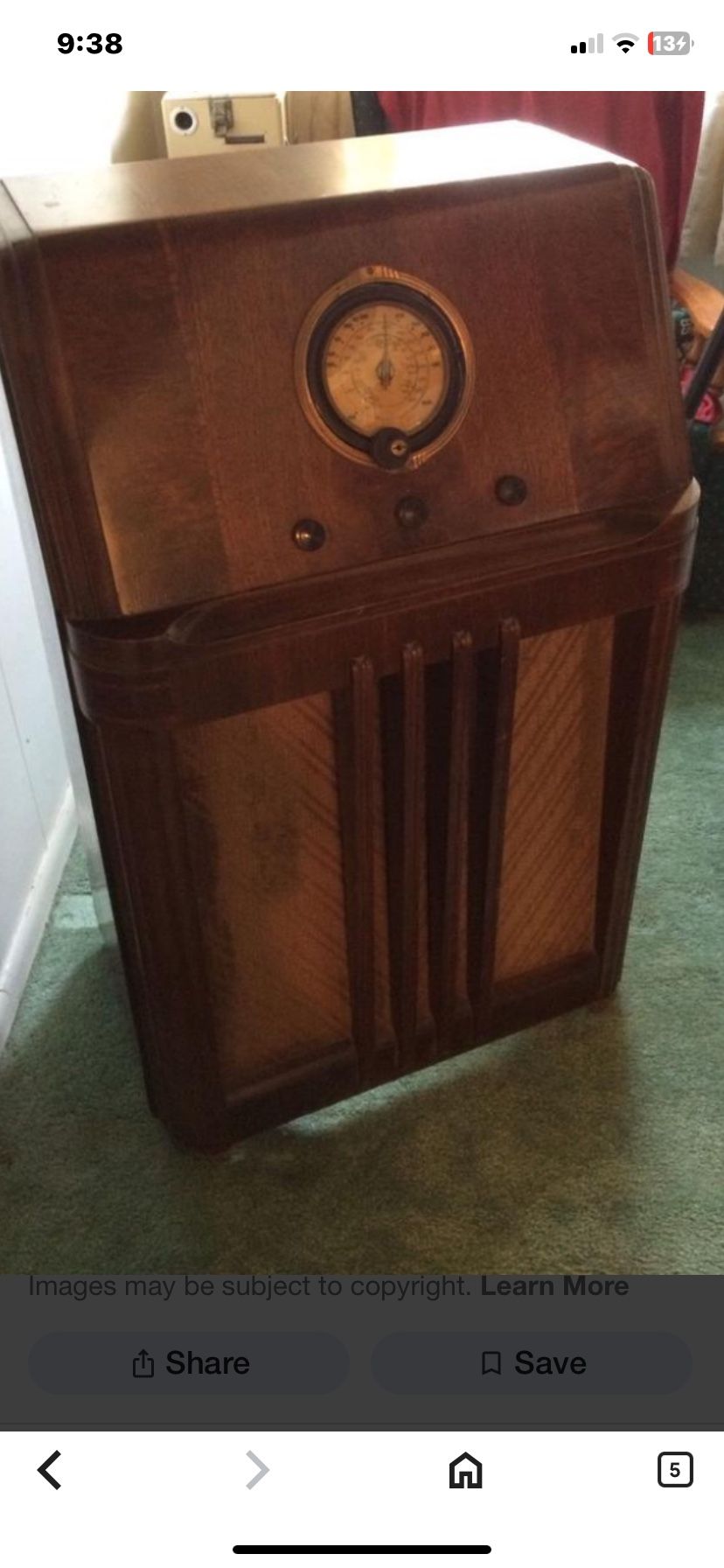 1934 Antique Philco Radio