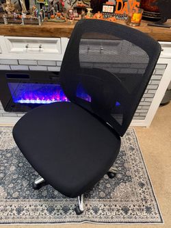 BIG AND TALL 500# Armless Office Desk Chair