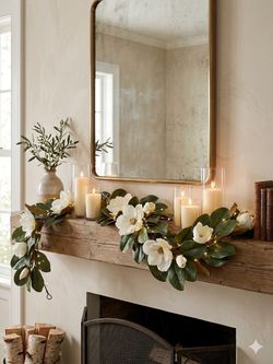 Pier 1 Imports Faux Magnolia Garland 60” Long