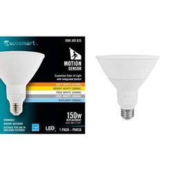 EcoSmart

150-Watt Equivalent PAR38 Dimmable CEC Flood LED Motion Sense Light Bulb with Selectable Color Temperature (1-Pack)

