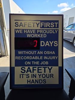 Safety First Signage Electric
