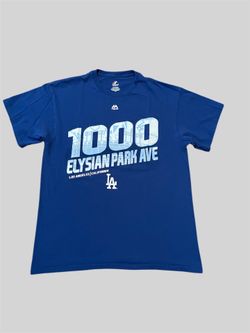 Los Angeles Dodgers Stadium  vintage baseball majestic T shirt Size Large