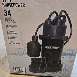 Everbuilt 1/4 hp Sump Pump