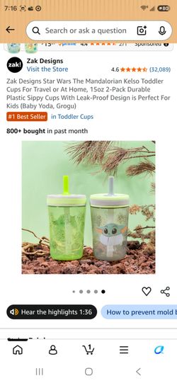 ZAK SIPPY CUPS MANDOLRIAN GROGU