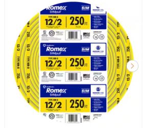 Romex cable 14-2 and 12-2