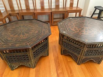 Antique Moroccan Octagonal Tables