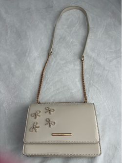 ALDO Ivory Bow Shoulder Bag