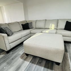 Sectional And Ottoman 