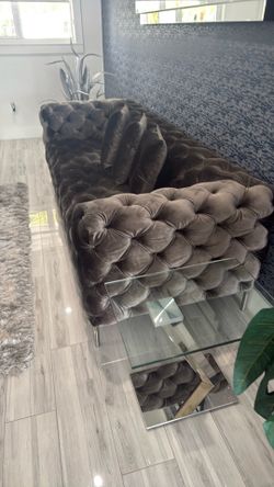 Side Table- Glass and Chrome
