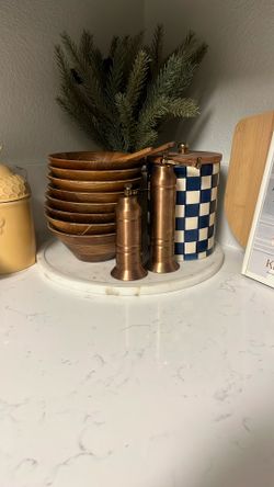 Brass Salt And Pepper Crank Grinder 