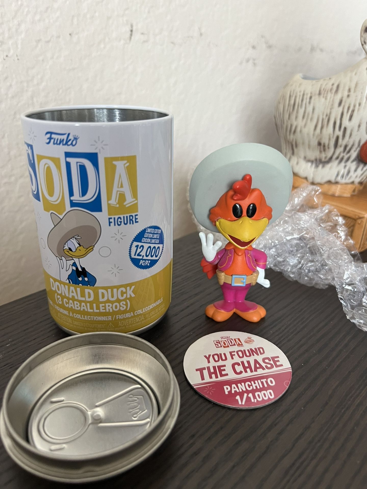 LIMITED EDITION CHASE Panchito Funko Soda Caballeros Disney Donald Duck LE IE