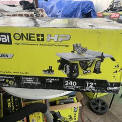 RYOBI ONE+ HP 18V Brushless Cordless 8-1/4 in. Compact Portable Jobsite Table Saw Kit with (2) 4.0 Ah Batteries and Charger