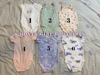 6 MONTH GIRL BODYSUITS