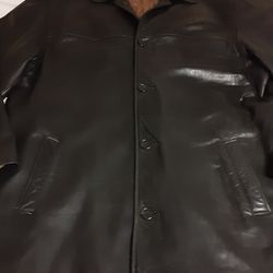 Andrew Marc New York , Black Leather 3/4 length  XL  $400 new