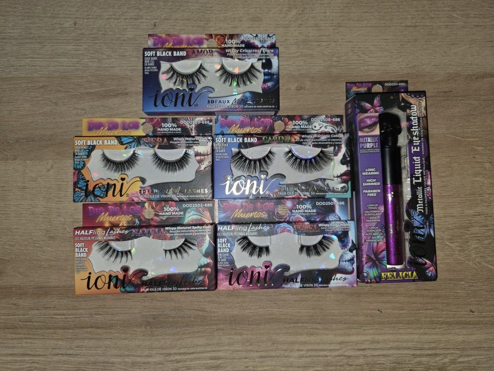 Ioni Dia de los Muertos Set - 5x Lashes & 1x Liquid Eyeshadow