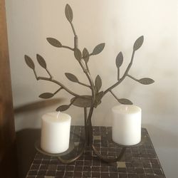 Brass Tree Candle Holder