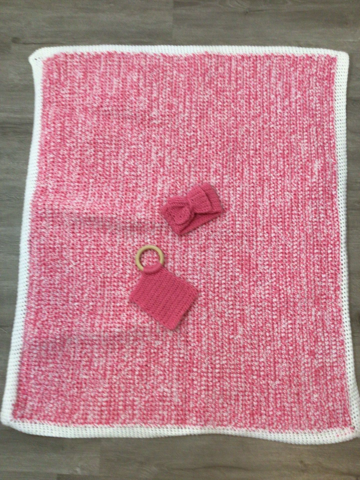 Hand Made Baby Blanket And Accessories 