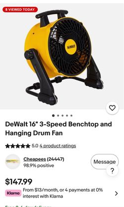 Dewalt 16" 3 speed