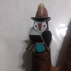 Silver Ring On Mark Size 6 And 1/2 Use