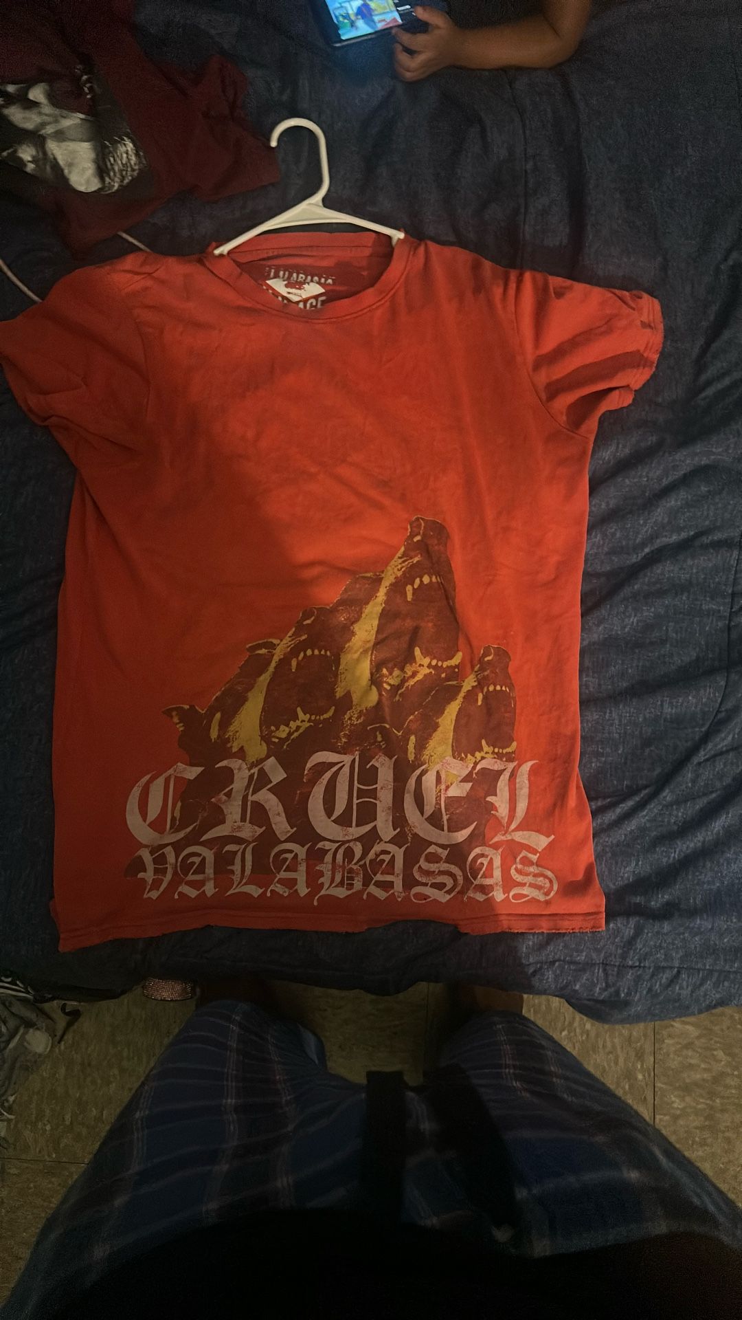 light red valabasas shirt