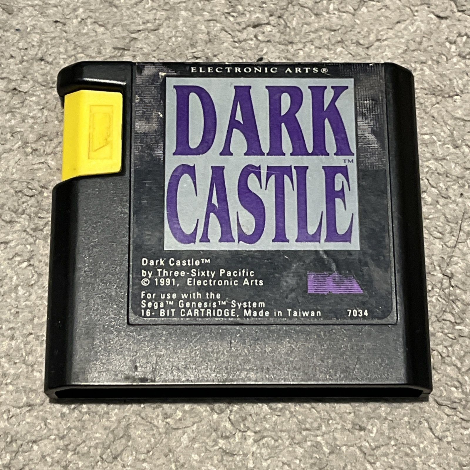 Dark Castle Sega Genesis Electronic Arts Cartridge Only Tested
