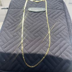 20 Inch 925 Italy Stamped Gold Plate Necklace 