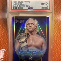 2024 Select WWE Hulk Hogan Icons Blue prizm /49