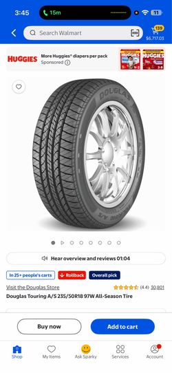 2 Douglas tires 235/50R18