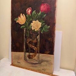 Large Vintage Painting 