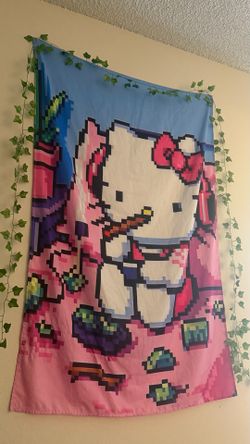 Hello kitty stoner tapestry