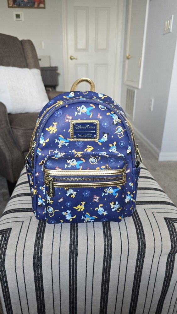 Walt Disney World 50th Anniversary Loungefly Mini Backpack - Mickey & Friends Celebration!