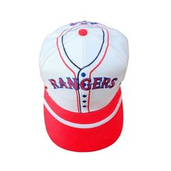 Texas Rangers Vintage 90s Jersey Style Snapback T.E.I. Hat Cap MLB Baseball