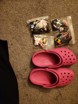 Crocs with crocs charms