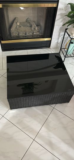Glass top table