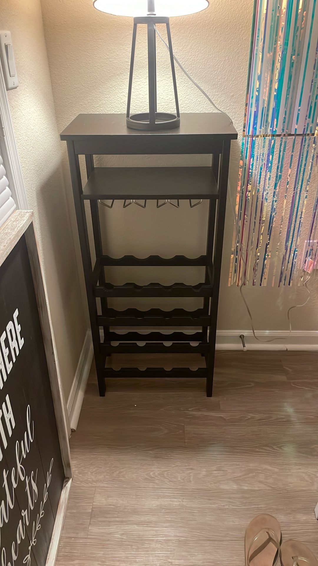 Black Wine Rack - $10