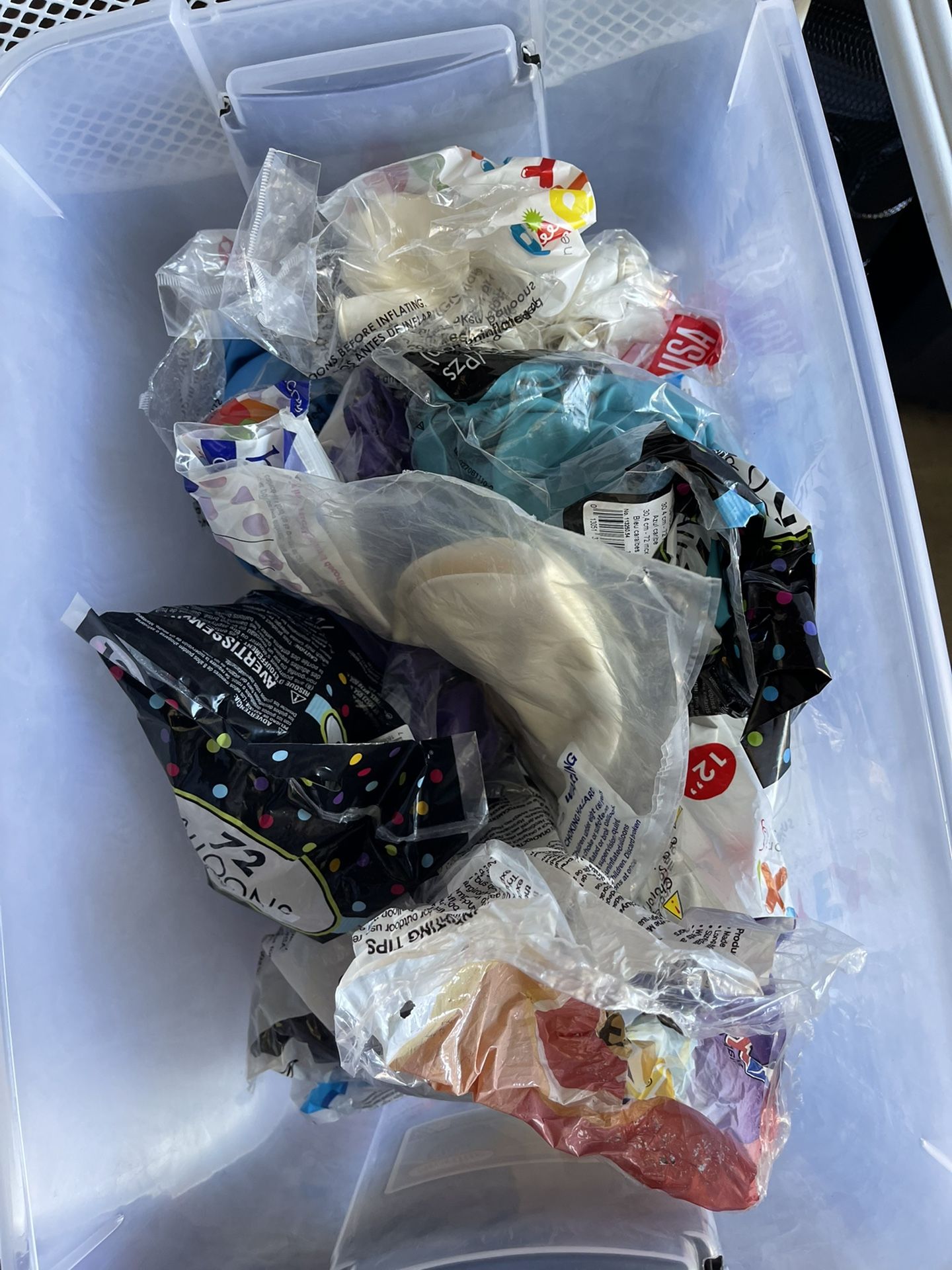 Bin Of Balloons