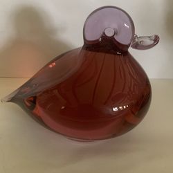 Vintage Wedgewood Glass Duckling 