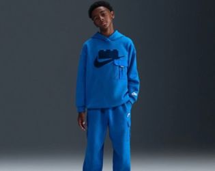 Nike x LEGO® Collection Big Kids' Oversized Pullover Hoodie (Cobalt) Size XL NWT