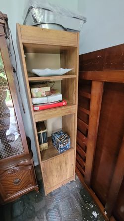 Beige Storage Bookcase