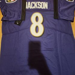 NFL Baltimore Ravens football uniform No.8 Lamar Jackson jersey