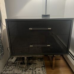 Italian Modern Dresser and Nightstand 