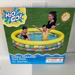 Brand new inflatable floral paradise pool 
